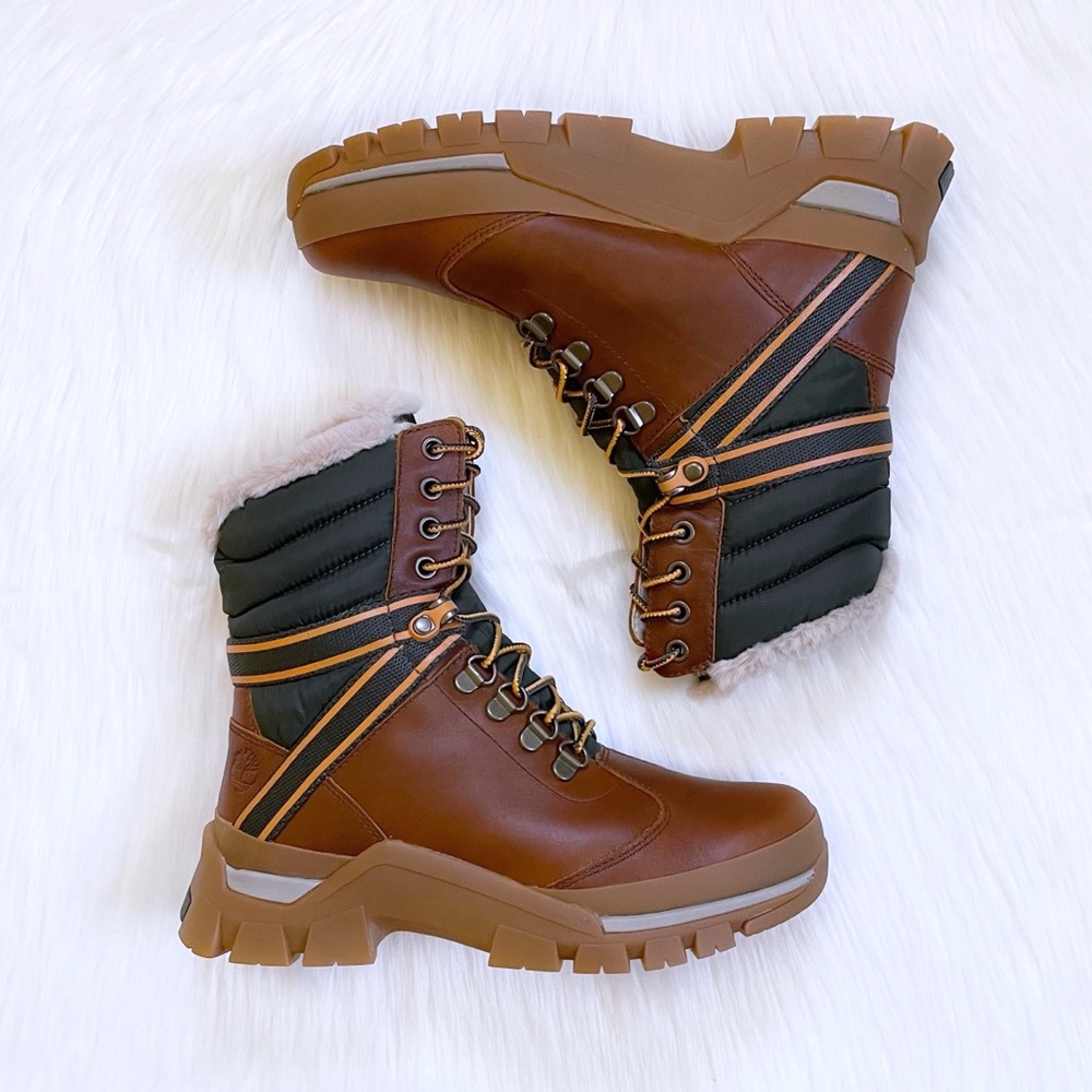 Timberland Women’s Jenness Falls Waterproof Insulated Boots In Medium Brown - Picture 2 of 7